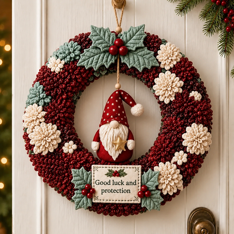 ✨ Make A Christmas Wreath You'll Be Proud To Display ❤️ 3D Fabric Poke DIY Kit With Tutorial & Guide Included