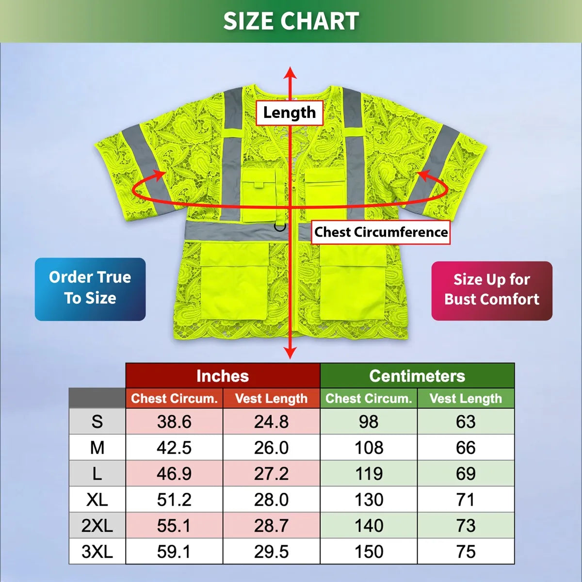 Lace Safety Vest (Class 3)