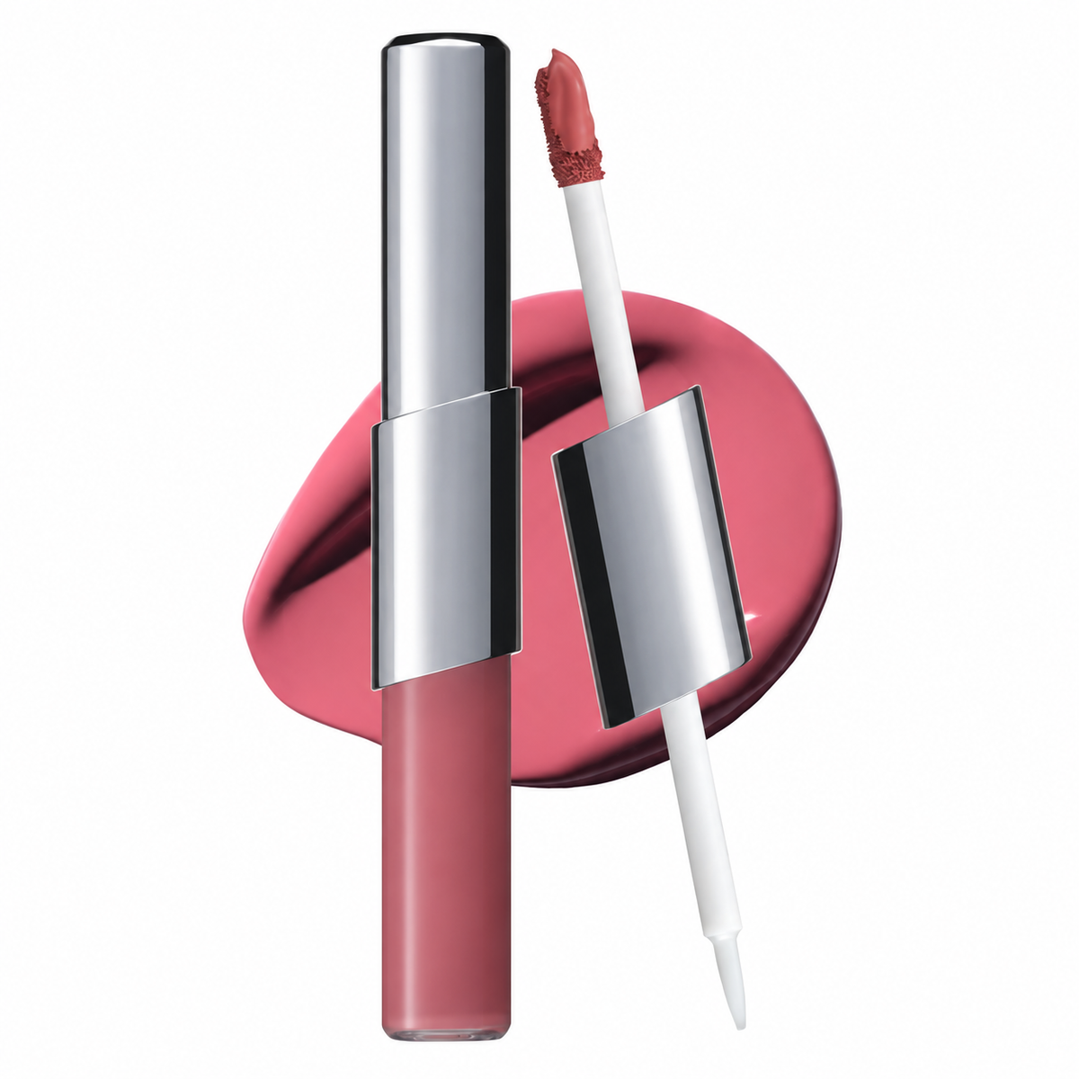 Perfect Twin Lip — Dual-Ended Liquid Lipstick with Velvet Matte Color and Glossy Shine