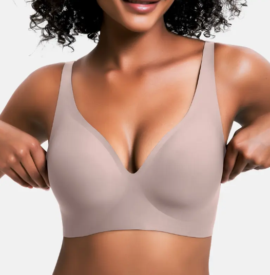 Wireless Womens Comfortable Wireless Bras Push Up Bralettes Seamless Tshirts Bras Deep V Everyday Bras