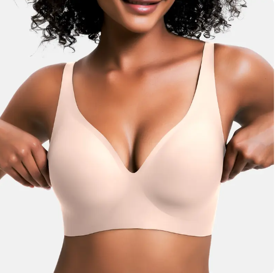 Wireless Womens Comfortable Wireless Bras Push Up Bralettes Seamless Tshirts Bras Deep V Everyday Bras