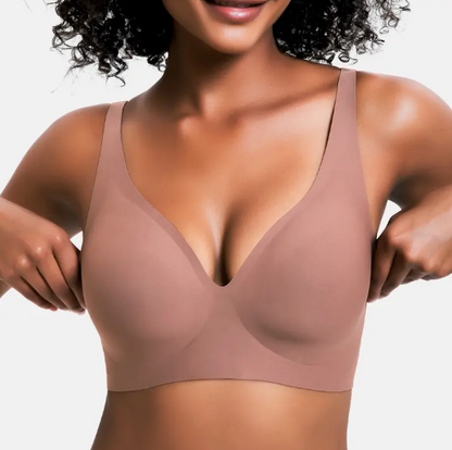 Wireless Womens Comfortable Wireless Bras Push Up Bralettes Seamless Tshirts Bras Deep V Everyday Bras