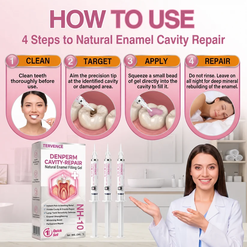 TERVENCE® Cavity-Repair Natural Enamel Filling Gel