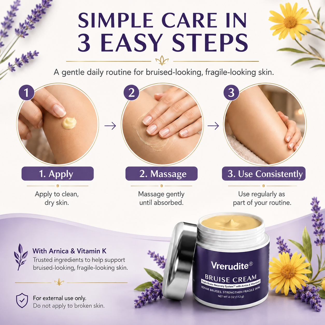 💥100K+ SOLD💕- Vrerudite® Bruise Repair & Skin-Strengthening Cream
