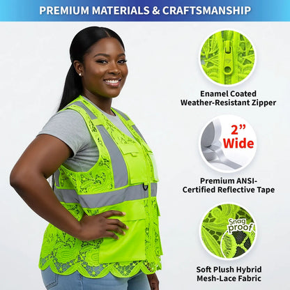 Lace Safety Vest (4 Pockets)