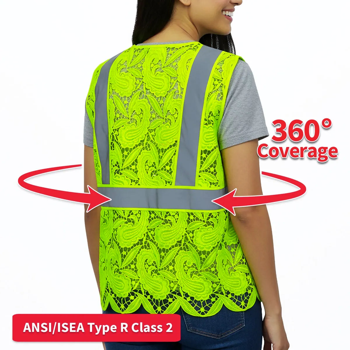 Lace Safety Vest (4 Pockets)