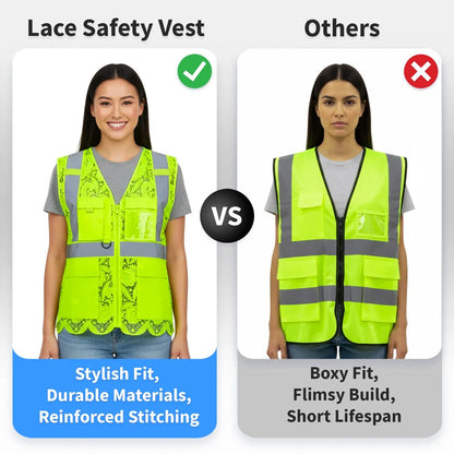 Lace Safety Vest (4 Pockets)
