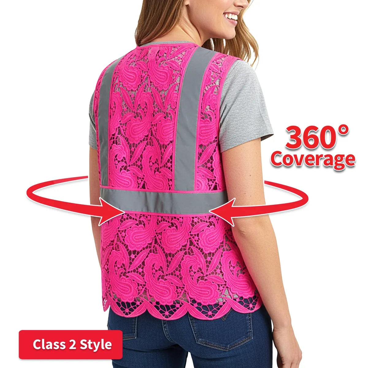 Lace Safety Vest (4 Pockets)