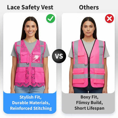 Lace Safety Vest (4 Pockets)