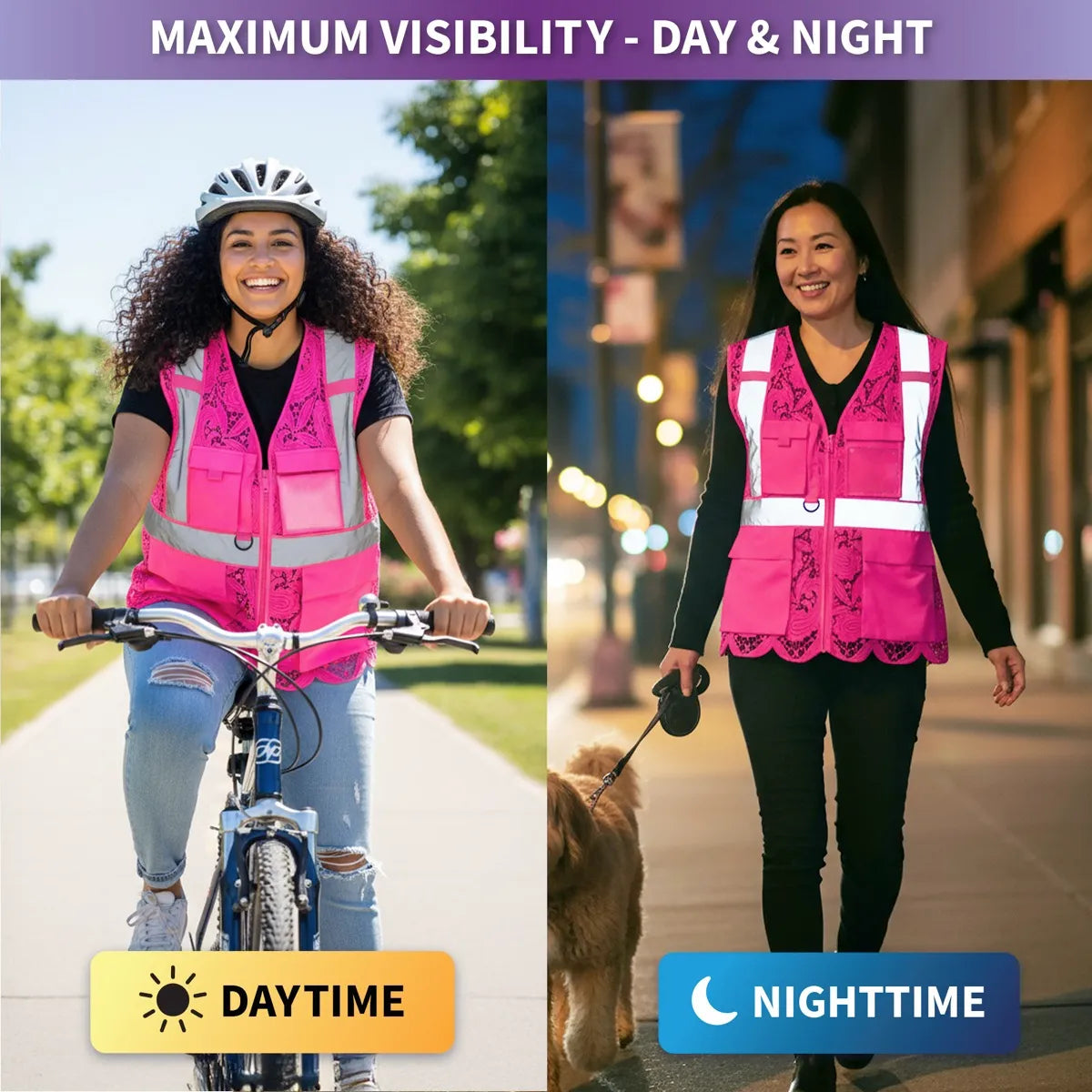Lace Safety Vest (4 Pockets)