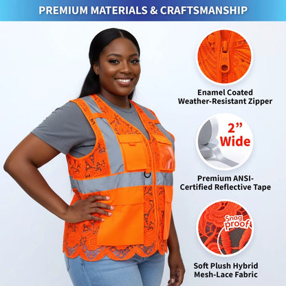 Lace Safety Vest (4 Pockets)