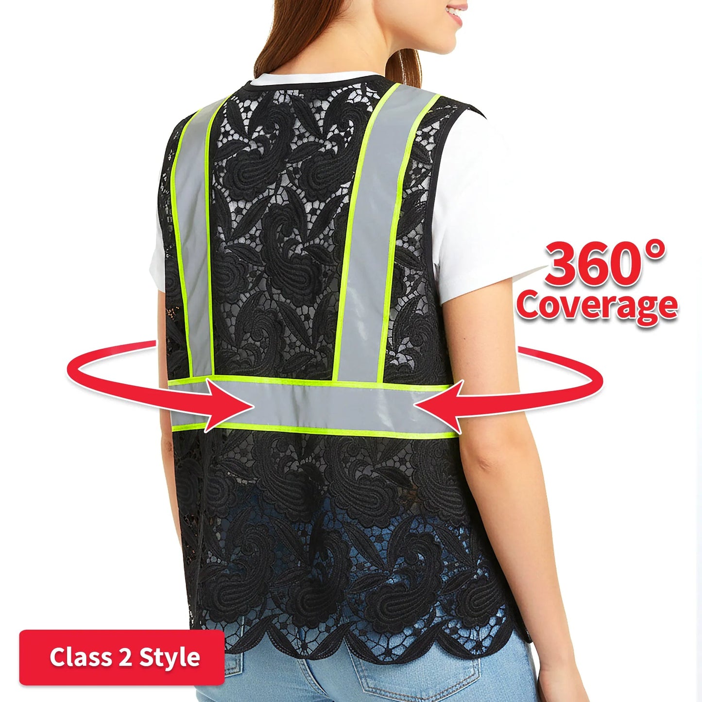 Lace Safety Vest (4 Pockets)