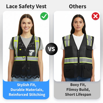 Lace Safety Vest (4 Pockets)