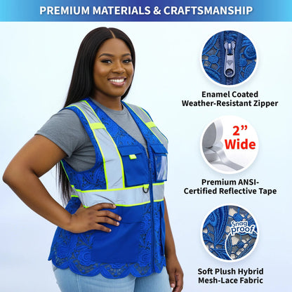 Lace Safety Vest (4 Pockets)
