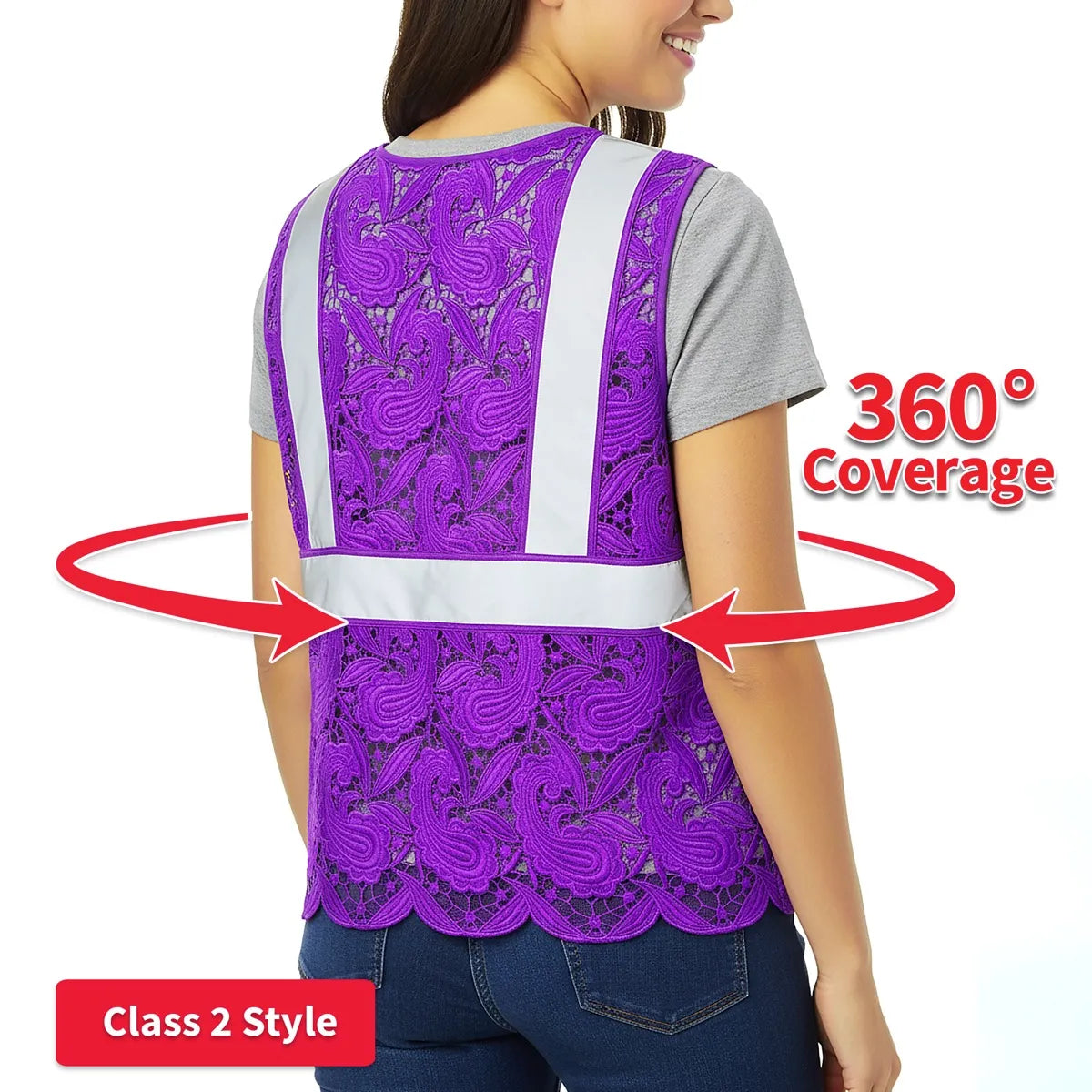 Lace Safety Vest (4 Pockets)
