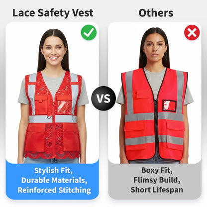 Lace Safety Vest (4 Pockets)