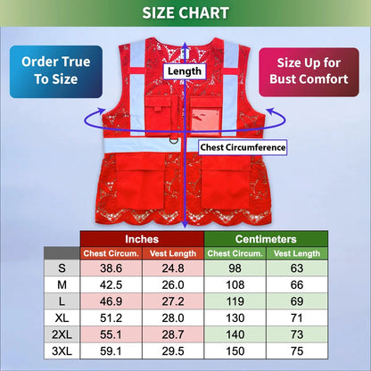 Lace Safety Vest (4 Pockets)