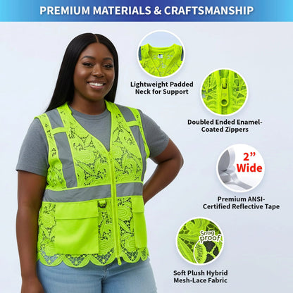 Lace Safety Vest (2 Pockets)