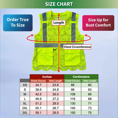 Lace Safety Vest (2 Pockets)