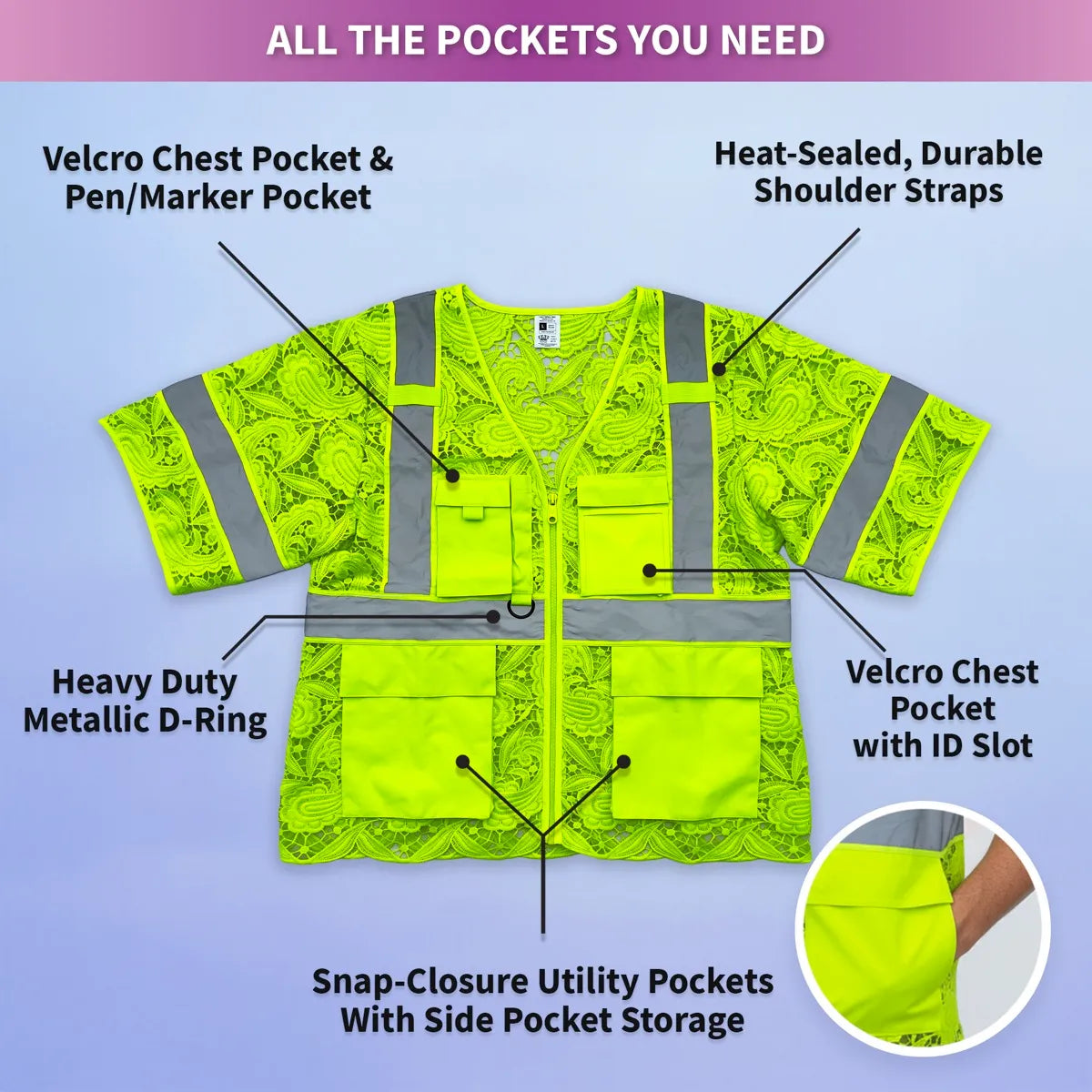 Lace Safety Vest (Class 3)