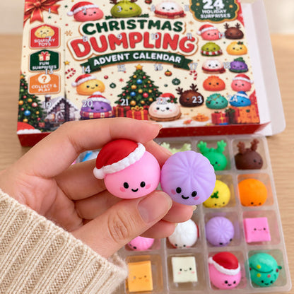 🎅 CHRISTMAS SPECIAL | 24 Days of Mini Squishies – Cute 2026 Advent Calendar with Daily Dumpling Surprises