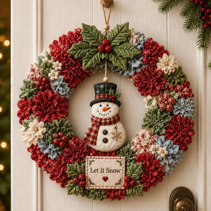 ✨ Make A Christmas Wreath You'll Be Proud To Display ❤️ 3D Fabric Poke DIY Kit With Tutorial & Guide Included